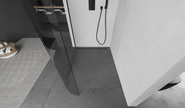 Στρογγυλεμένη ντουζιέρα walk-in